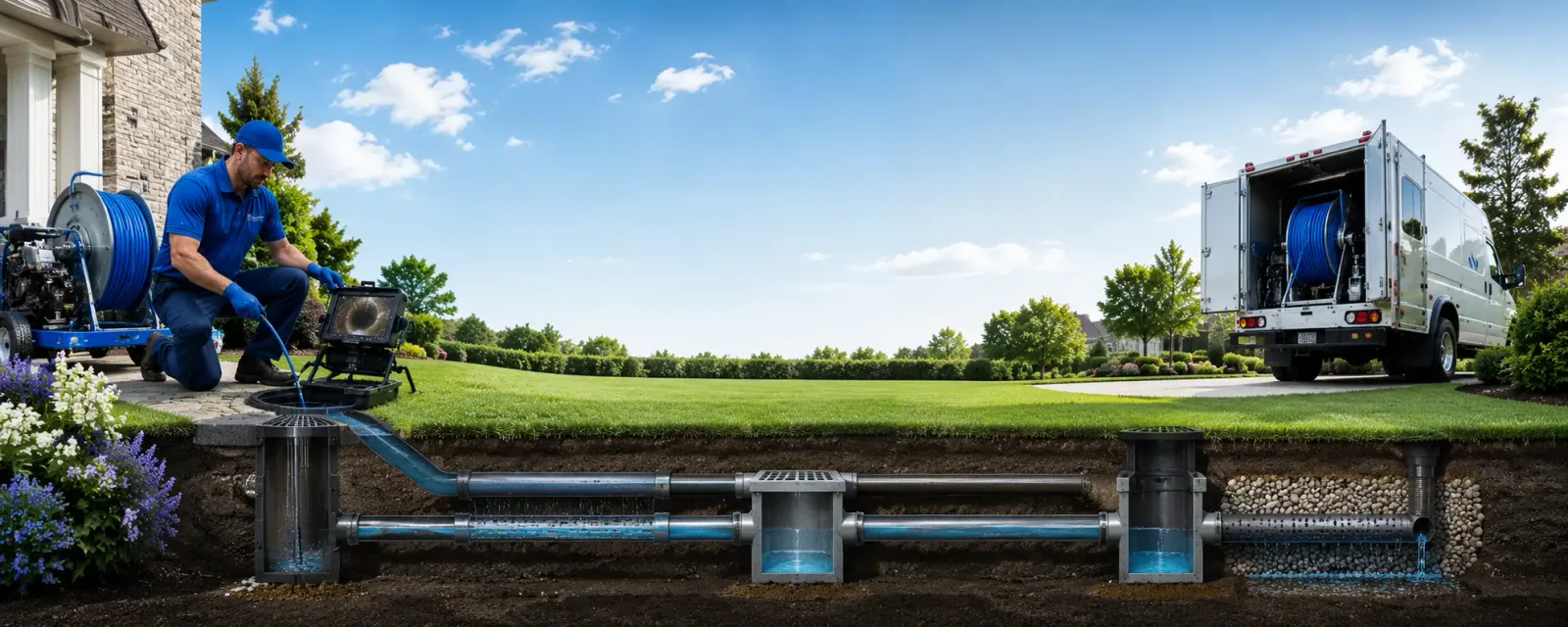 Outdoor drain cleaning information for Petersburg, NY